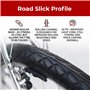 Fincci Paire 26 x 2,10 Pouces 54-559 Pneus Lisses pour Route VTT Montagne Hybrid Vélo Bicyclette (Un Paquet de 2)