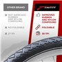 Fincci Paire 26 x 2,10 Pouces 54-559 Pneus Lisses pour Route VTT Montagne Hybrid Vélo Bicyclette (Un Paquet de 2)