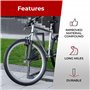 Fincci Paire 26 x 2,10 Pouces 54-559 Pneus Lisses pour Route VTT Montagne Hybrid Vélo Bicyclette (Un Paquet de 2)