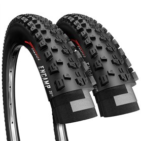 Fincci Pneu VTT 26 x 2.25 Pouces - Paire Pliable Pneus Pouces 57-559 - Encamp Pneu pour de Ville Bicyclette