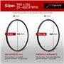 Fincci Paire Pliable Pneu CONNA 700x23c 23-622 avec Anti-Crevaison 1mm - Velo Route Pneus pour Course Tournée Vélo - Home Traine