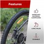 Fincci Pneu VTT 27,5 Pouces - Paire Pliable Pneus Velo 27,5 x 2.10 avec 2X Schrader Chambre à Air 27.5 pour VTT, Montagne Vélo, 