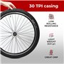 Fincci Pneu VTT 27,5 Pouces - Paire Pliable Pneus Velo 27,5 x 2.10 avec 2X Schrader Chambre à Air 27.5 pour VTT, Montagne Vélo, 
