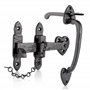 XFORT : Gamme Smithy's : Loquet de portail noir antique en fonte