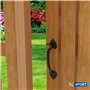 XFORT : Gamme Smithy's : Loquet de portail noir antique en fonte, loquet traditionnel Suffolk, adapté aux portes de hangars et d