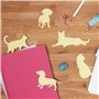 Good Design Works Notes autocollantes en forme de chat | Comprend 3 motifs distincts | Blocs de notes adhésifs en forme de chat 