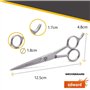 Ciseaux de coiffeur Groomarang Edward - Ciseaux de barbier professionnels pour coiffer et barbe, coupe et toilettage - En acier 