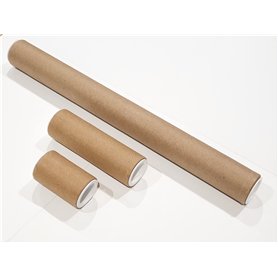 ShieldUp Lot de 3 tubes postaux en carton solide Diamètre 25 mm 330 mm