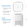 Pro Breeze® Purificateur d'air pour la maison, 4 en 1 avec pré-filtre HEPA et charbon actif avec générateur d'ions négatifs. Pur