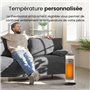 Pro Breeze Radiateur Soufflant Colonne 2000W avec télécommande et écran LED, Chauffage d'appoint, Mode ECO économe en énergie, O