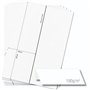 OfficeGear Lot de 25 cartes de tente extra larges 1-up (25 feuilles) perforées imprimables A4 190 g/m² pliantes pour divers évén