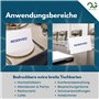 OfficeGear Lot de 25 cartes de tente extra larges 1-up (25 feuilles) perforées imprimables A4 190 g/m² pliantes pour divers évén