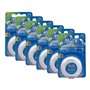 Essential Lot de 6 fils dentaires cirés Menthe 50 m