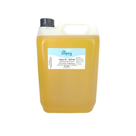 Huile de chanvre raffinée 5 litres - 100 % pure et naturelle - Huile de support pour massage
