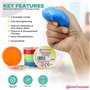Lot de 5 pâtes thérapeutiques pour exercices de la main, non toxique, pour adultes et enfants 57 g