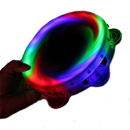 The Glowhouse Tambourin rond clignotant et lumineux
