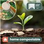 HAAGO - 50 Bols en Canne à Sucre, Bols en Papier Solide - Bols de Fête Compostable à la Maison, Biodégradables, Bols Jetables po