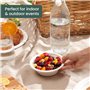 HAAGO - 50 Bols en Canne à Sucre, Bols en Papier Solide - Bols de Fête Compostable à la Maison, Biodégradables, Bols Jetables po
