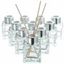 MATANA 10 Bouteilles Diffuseur en Verre Vides avec 40 Bâtonnets de Parfum - Diffuseur Parfum Bouteilles