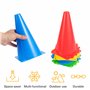 BRAMBLE Pack de 24 Petits Cônes de Signalisation 18 cm | Couleurs Variées | Parfait pour Les Fêtes et l'Entraînement