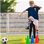 BRAMBLE Pack de 24 Petits Cônes de Signalisation 18 cm | Couleurs Variées | Parfait pour Les Fêtes et l'Entraînement