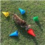 BRAMBLE Pack de 24 Petits Cônes de Signalisation 18 cm | Couleurs Variées | Parfait pour Les Fêtes et l'Entraînement