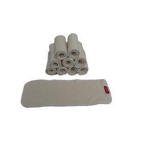 Bellissimo Baby™ Lot de 10 inserts en chanvre 3 couches ☆ Super doux pour couches réutilisables en tissu