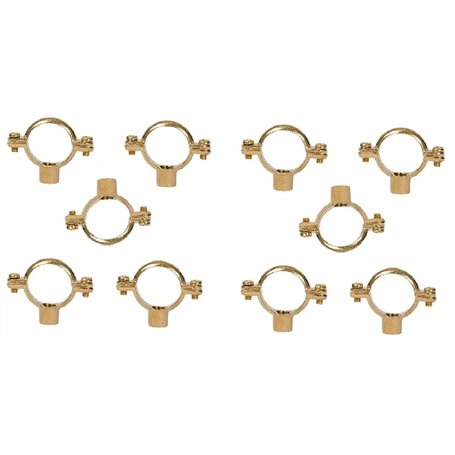TC Lot de 10 colliers de serrage M10 en laiton massif 22 mm