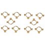 TC Lot de 10 colliers de serrage M10 en laiton massif 22 mm