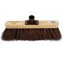 Newman & Cole Tête de balai en bois avec base rigide en poils durs naturels – Tête de balai en bois de rechange pour balayer la