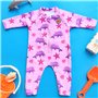 Swimbubs Maillot de Bain pour bébé garçon Maillot de Bain pour Fille Rashguard Combinaison de plongée, Dauphin Rose, 6 Mois