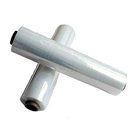 Rouleaux de film plastique transparent étirable pour emballage et palettes (largeur : 400 mm)