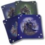 Lot de 4 plateaux à dés DnD de personnages fantastiques – Plateau à dés pliable – Plateaux à dés D&D – Plateau à dés Donjons et 