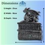 G&H Decor - Boîte à bijoux Dragon de 21 cm - Statue de dragon avec compartiment secret - Figurine fantaisie - Boîte à bijoux got