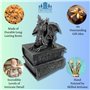 G&H Decor - Boîte à bijoux Dragon de 21 cm - Statue de dragon avec compartiment secret - Figurine fantaisie - Boîte à bijoux got