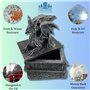 G&H Decor - Boîte à bijoux Dragon de 21 cm - Statue de dragon avec compartiment secret - Figurine fantaisie - Boîte à bijoux got