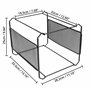 Belle Vous Support Dossier Suspendu A4 en Maille Métallique Noire - 33,5 x 28,2 x 25 cm - Capacité de 30 Documents Environ - Boi