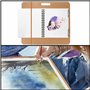 Kurtzy Large Planche à Dessin d’Artiste - 66 x 58,3 cm - Planche a Dessin Portable en Bois Solide avec Poignée et Double Pince À