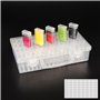BELLE VOUS 64 Compartiments Diamond Painting Boite de Rangement en Plastique Transparent avec et Étiquettes - Malette Rangement