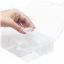 BELLE VOUS 64 Compartiments Diamond Painting Boite de Rangement en Plastique Transparent avec et Étiquettes - Malette Rangement 