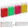 BELLE VOUS 64 Compartiments Diamond Painting Boite de Rangement en Plastique Transparent avec et Étiquettes - Malette Rangement 