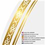 Belle Vous Papier Blanc A4 pour Diplome Personnalisé (Lot de 50) - Papier Imprimante A4 Blanc avec Bordure en Feuille d’Or - Com