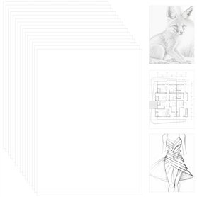 BELLE VOUS Papier Calque A4 Translucide (Lot de 100) - Feuilles de Papier Velin - pour Impression