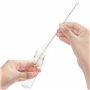 Kurtzy Tubes à Essai Plastique Transparent avec Capuchon à Vis et Brosse de Nettoyage (25Pcs) -Eprouvettes Réutilisables Transpa