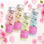 Kurtzy Tubes à Essai Plastique Transparent avec Capuchon à Vis et Brosse de Nettoyage (25Pcs) -Eprouvettes Réutilisables Transpa