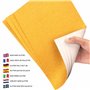 Belle Vous Lot de 24 Papier Doré Cartonné A4 250g/m² -Papier Or pour Projets de Scrapbooking et Emballage - Carton Rigide pour C
