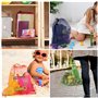 BELLE VOUS Filet à Linge Multicolore en Nylon avec Cordon de Serrage (Lot de 10) - Sac Filet Courses 35,5 x 40 cm - Sac a Vrac p