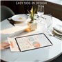 Belle Vous Protege Menu A4 (10 Pcs) - Porte Menu Restaurant 1 Page Double Face Style Américain - Pochette Menu Noires avec Coins