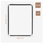 Belle Vous Protege Menu A4 (10 Pcs) - Porte Menu Restaurant 1 Page Double Face Style Américain - Pochette Menu Noires avec Coins