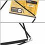 Belle Vous Protege Menu A5 (10 Pcs) - Porte Menu Restaurant 1 Page Double Face Style Américain - Pochette Menu Noires avec Coins